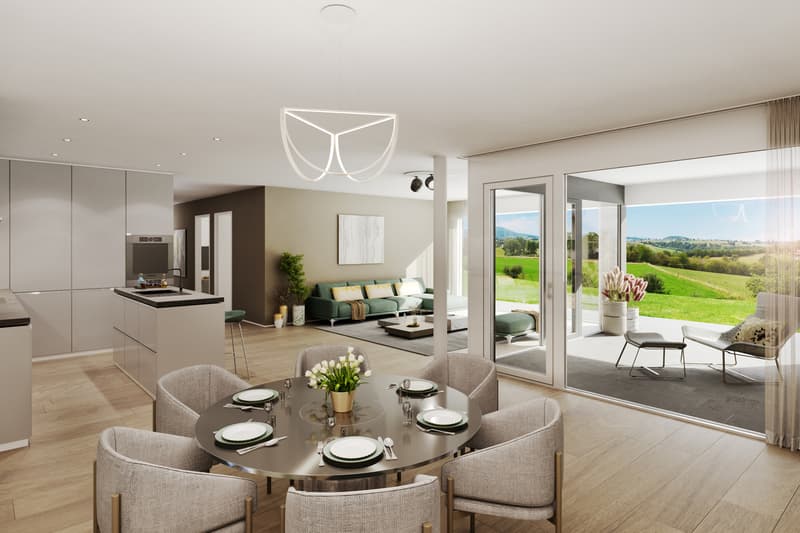 Salon appartement A05 / Wohnzimmer Wohnung A05