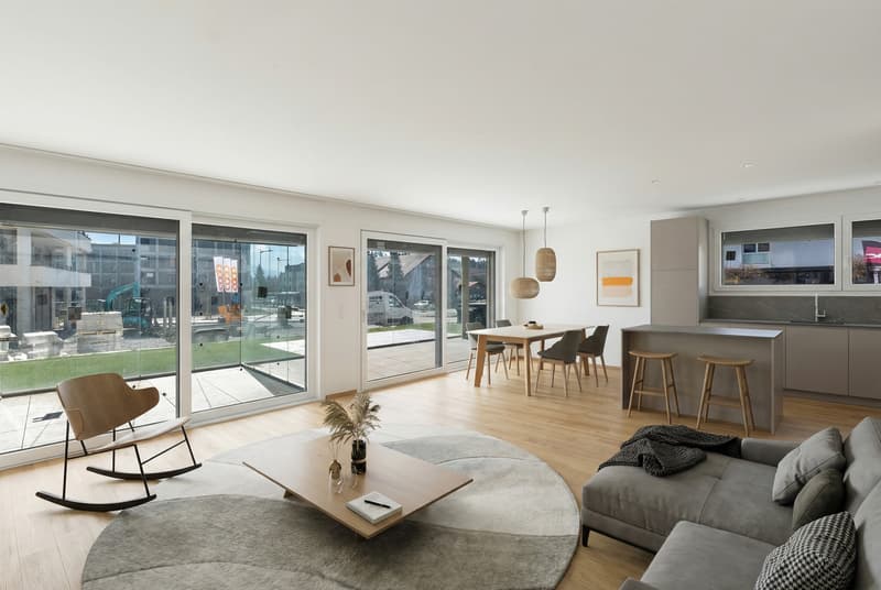 Appartement de 4,5 pièces au rez-de-chaussée - avec terrasse et jardin (2)