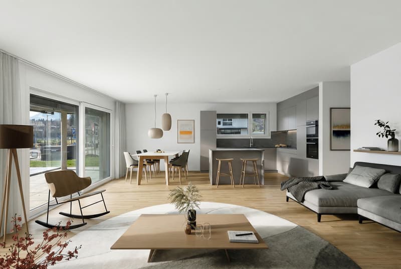 Appartement de 4,5 pièces au rez-de-chaussée - avec terrasse et jardin (3)