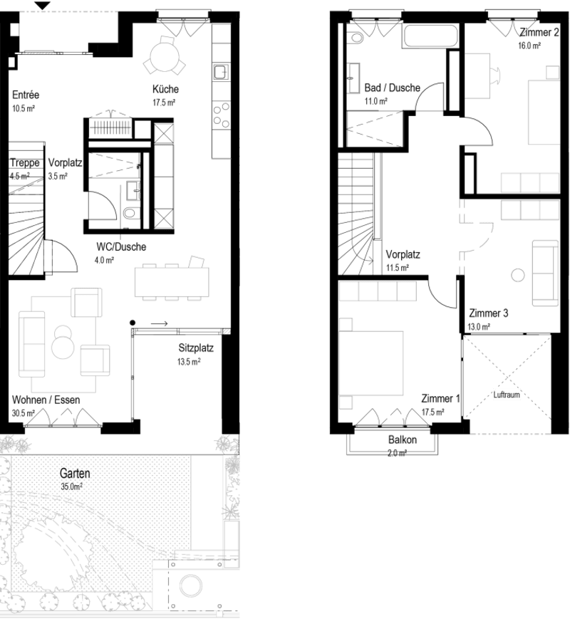 Ihr Rückzugsort im Herzen von Reinach: Maisonette mit eigenem Garten (19)