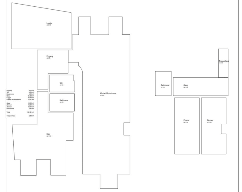 Grundrissplan