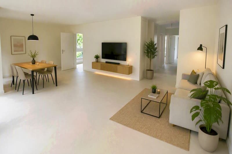 Appartement moderne 4.5 pièces avec 2 balcons et AEP / cuisine et salles de bains neuves (3)