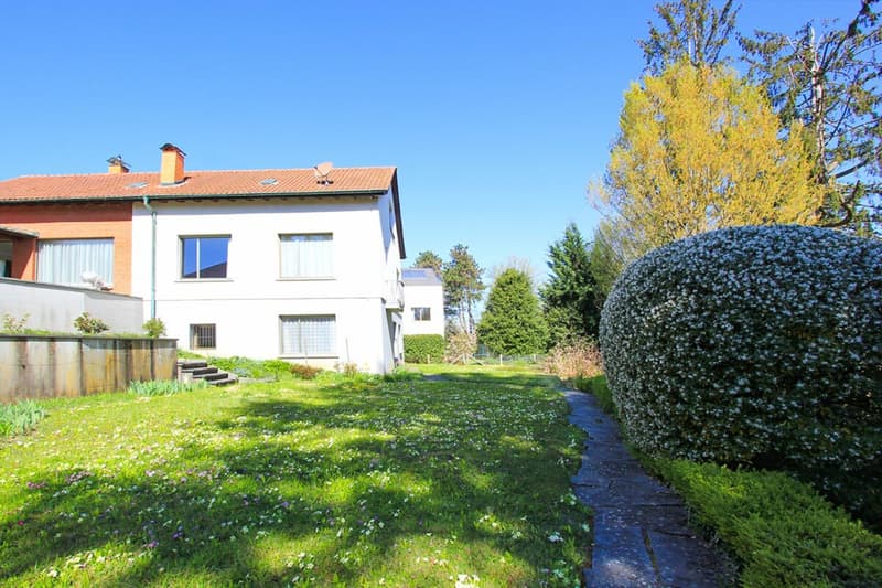 Weg und Sicht beim unteren Gartenterrain