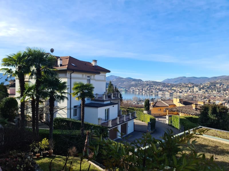 Ruvigliana: splendid 6.5 room flat with garden and magnificent view (1)