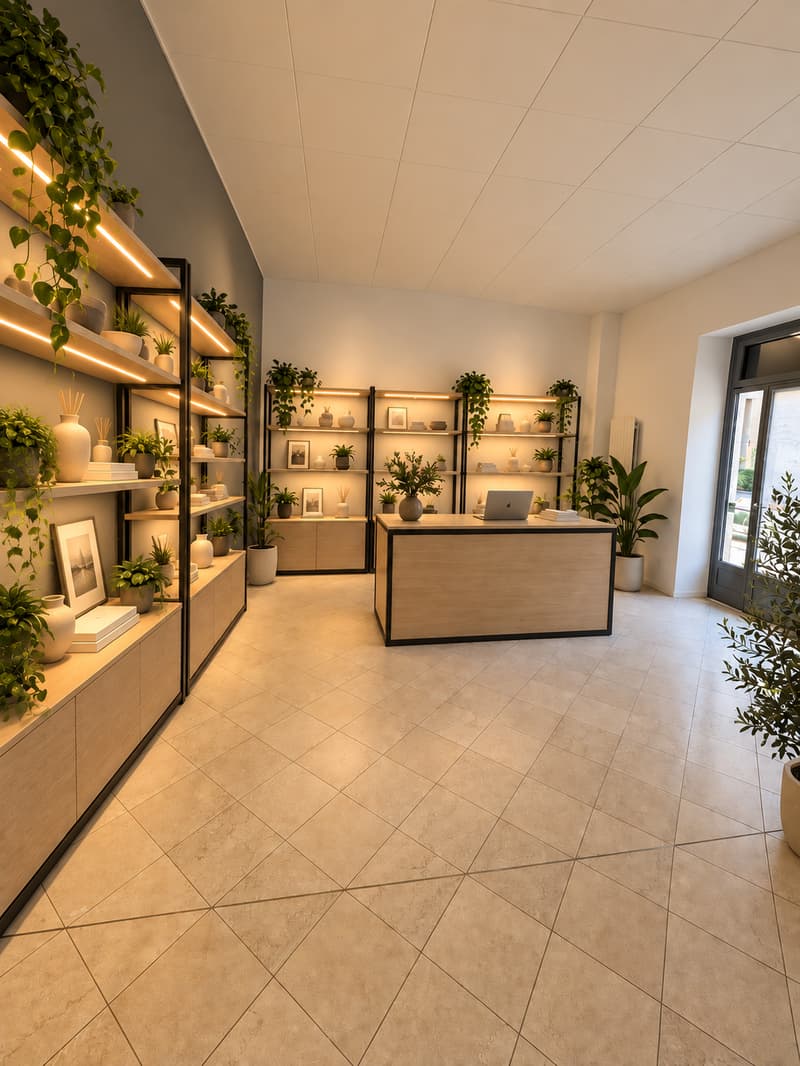 Rendering_Showroom destra