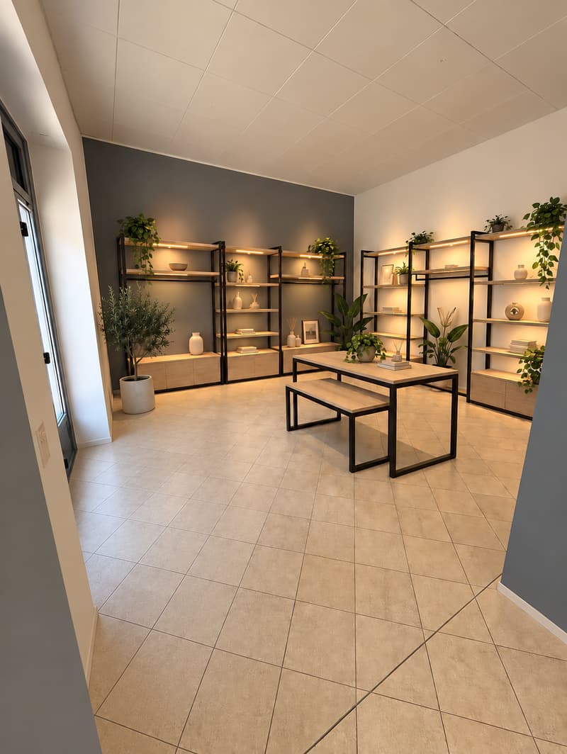 Rendering_Showroom sinistra