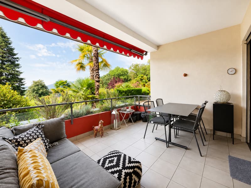 Ponte Capriasca: Élégant 2 pièces avec splendide terrasse immergée dans le vert et piscine condominiale (3)