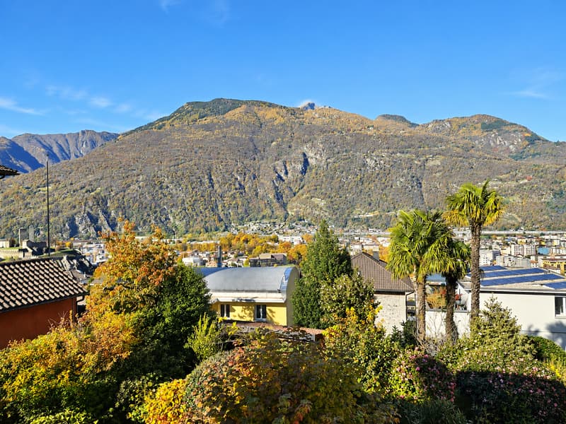 Bellinzona Daro: Ampia e confortevole casa bifamiliare con incantevole vista dominante (1)