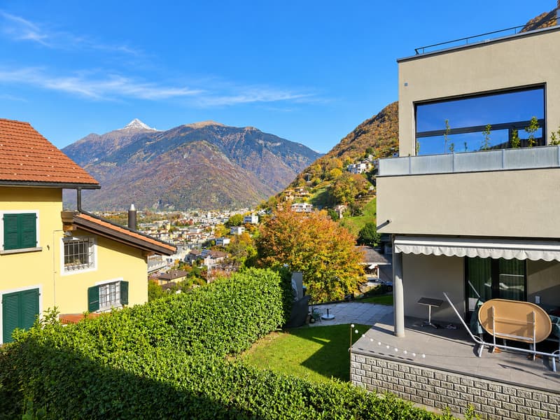 Bellinzona Daro: Ampia e confortevole casa bifamiliare con incantevole vista dominante (13)