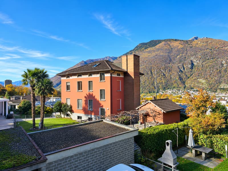 Bellinzona Daro: Ampia e confortevole casa bifamiliare con incantevole vista dominante (14)