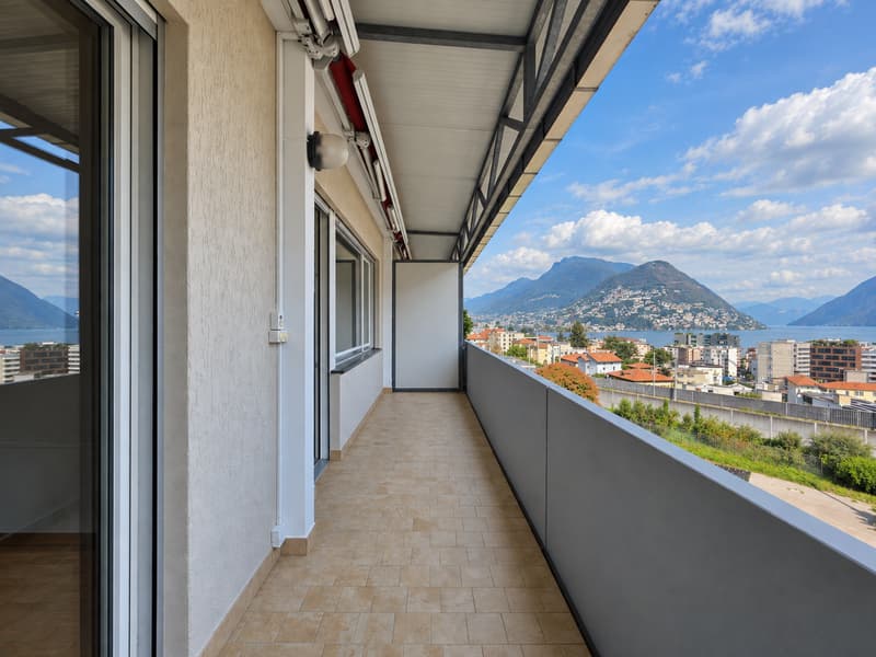 Lugano: Rinnovato 2.5 locali ultimo piano con splendida vista lago (2)