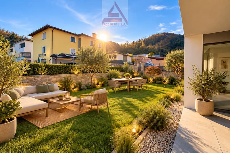 4.5 locali con giardino / 4.5 - Zimmerwohnung mit Garten (4)