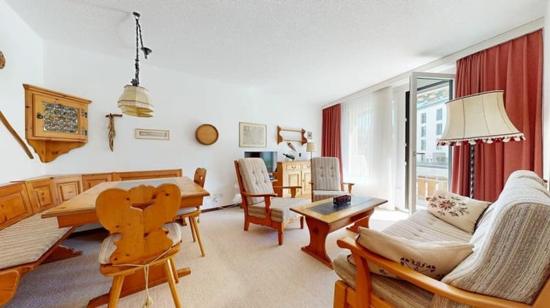 Attraktive 2-Zimmerwohnung in Davos (1)