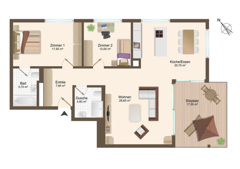 Helle 3.5-Zimmer-Wohnung mit Balkon in Kloten – sofort verfügbar! (9)