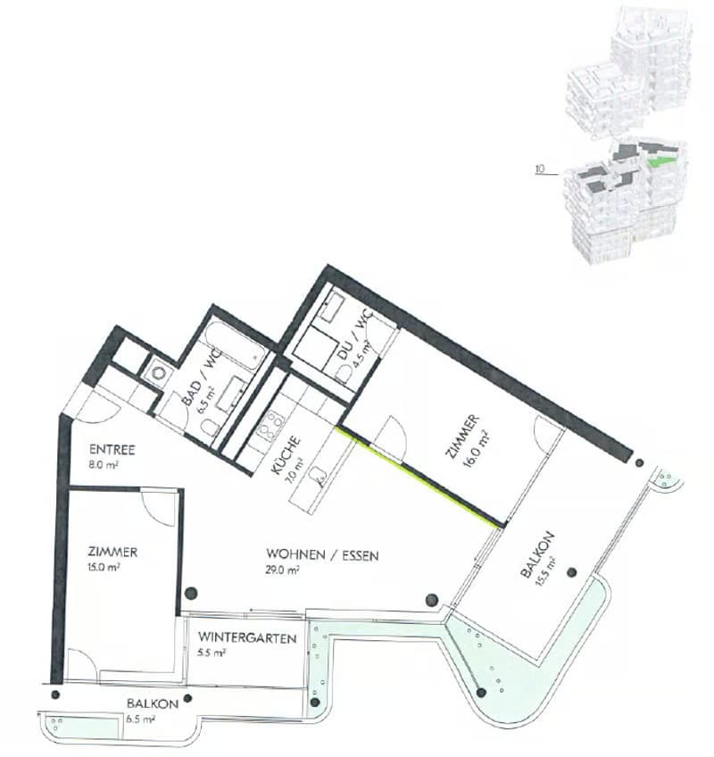 Moderne 3.5-Zimmer-Wohnung mit Balkon und Bergblick in Risch-Rotkreuz (11)