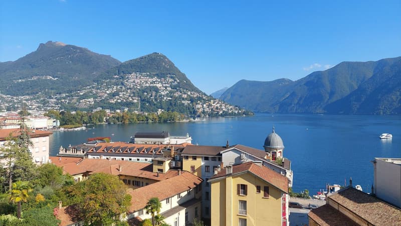 Lugano Centro: Appartamento con grande terrazzo vista lago, 3.5 locali (1)