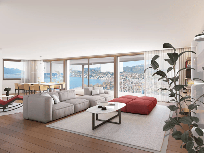 Lugano, Aldesago: Nuovo appartamento vista lago, 3 locali (1)