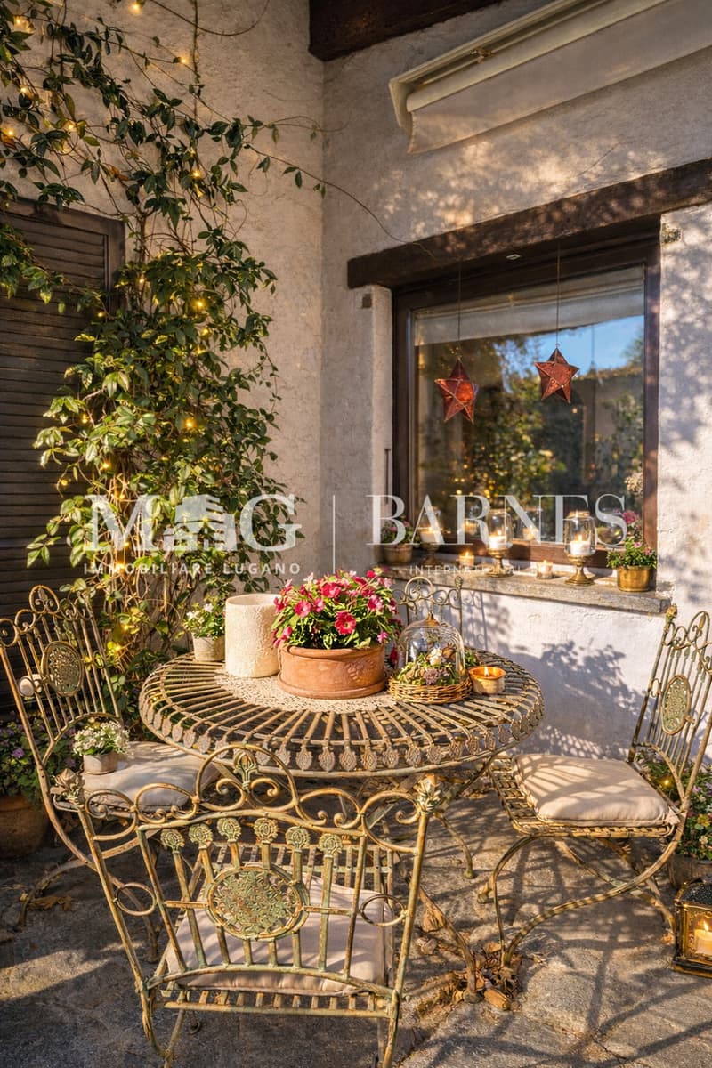 Comano: Appartamento 4.5/5.5 locali con giardino privato e piscina (5)