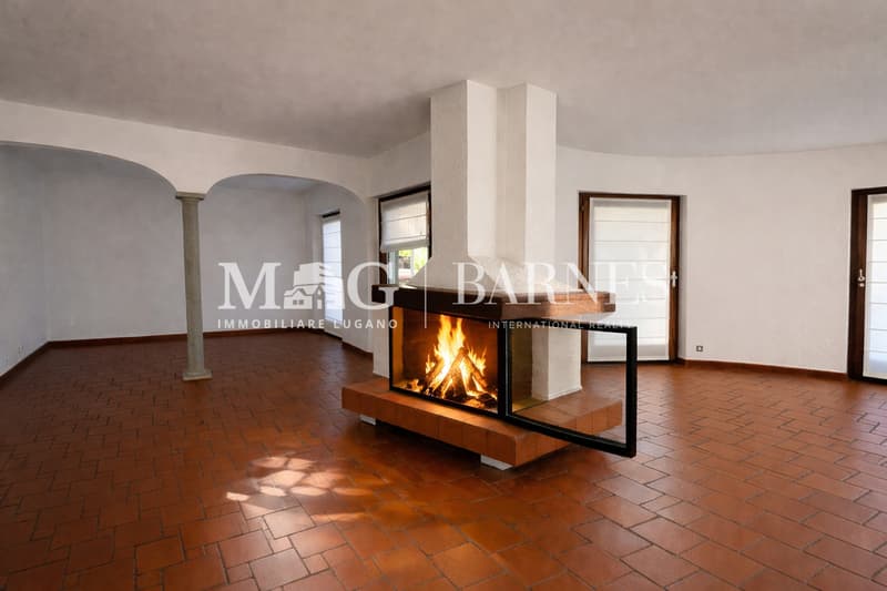 Comano: Appartamento 4.5/5.5 locali con giardino privato e piscina (3)