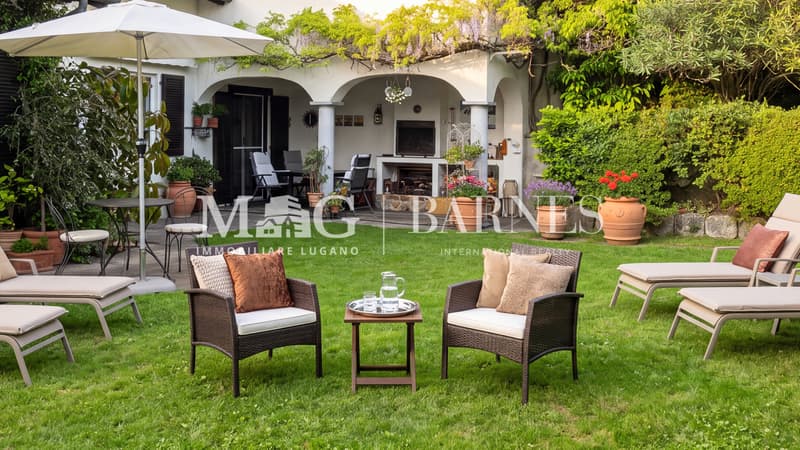 Comano: Appartamento 4.5/5.5 locali con giardino privato e piscina (4)