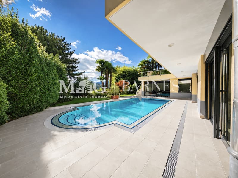 Lugano: Villa signorile con piscina e giardino (5)