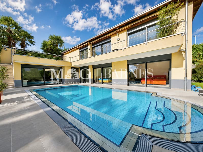 Lugano: Villa signorile con piscina e giardino (4)