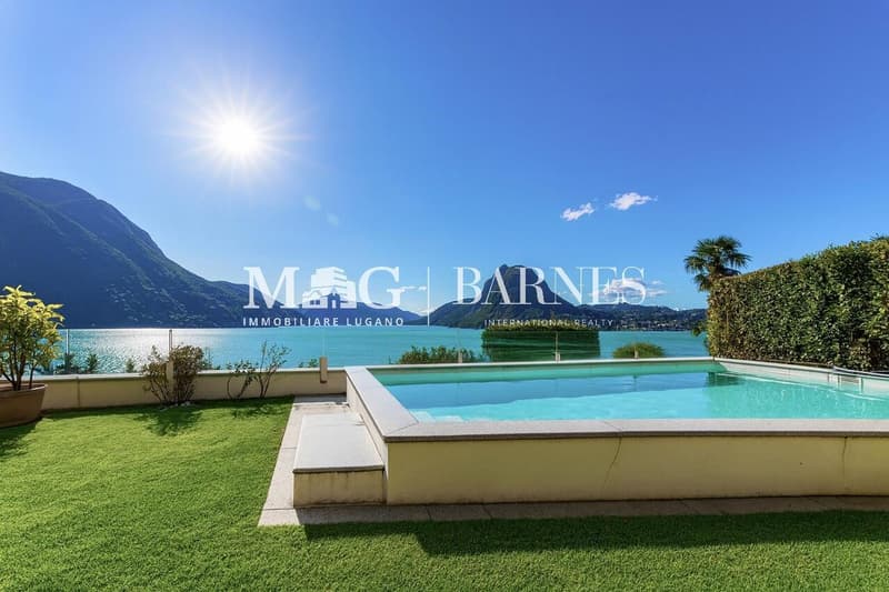 Lugano, Castagnola: Appartamento vista lago con piscina e giardino (6)