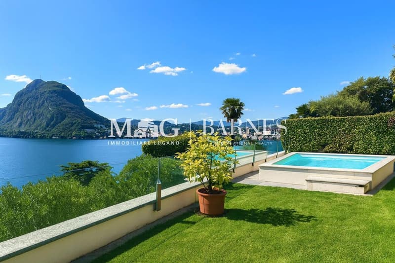 Lugano, Castagnola: Appartamento vista lago con piscina e giardino (5)