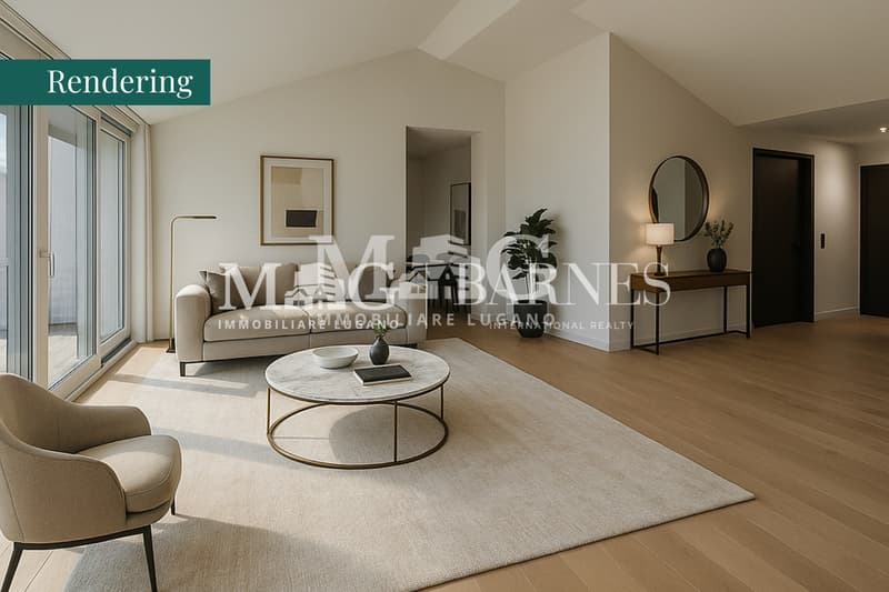Lugano: Attico in Villa d'Epoca con vista lago e terrazza panoramica (7)