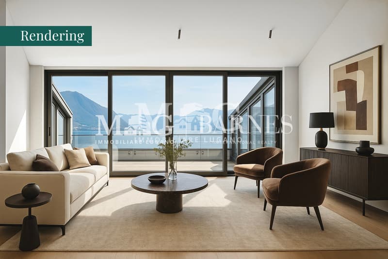 Lugano: Attico in Villa d'Epoca con vista lago e terrazza panoramica (5)