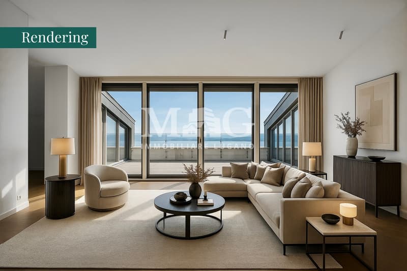 Lugano: Attico in Villa d'Epoca con vista lago e terrazza panoramica (3)