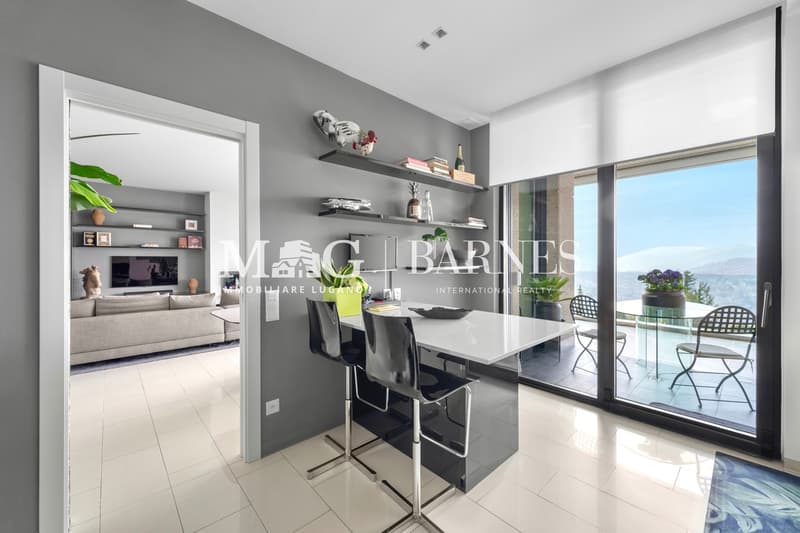 Lugano, Aldesago: Attico 5.5 locali vista lago con terrazzo e jacuzzi (9)