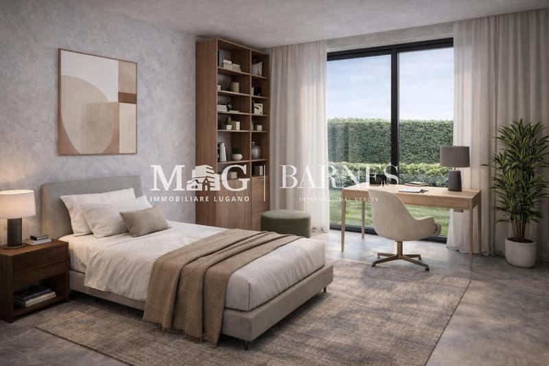 Lugano, Pregassona: Nuovo 3.5 locali con giardino privato (9)