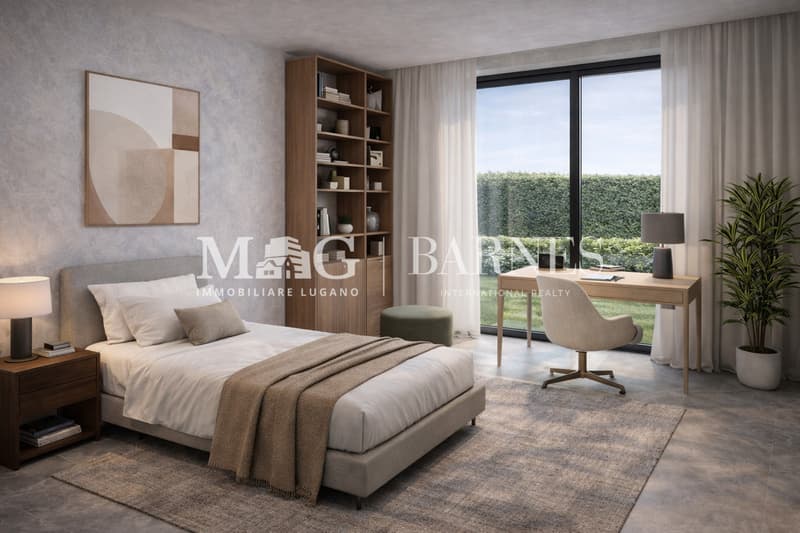 Lugano, Pregassona: Nuovo appartamento 4.5 locali con giardino e vista (9)