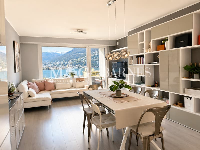 Lugano, Paradiso: Appartamento 3.5 locali ristrutturato con vista lago (5)