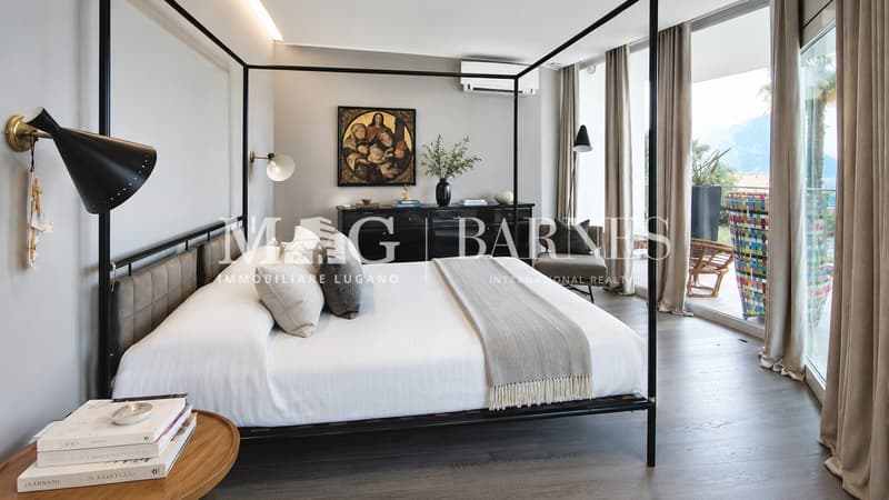 Lugano, Castagnola: Villa moderna con piscina e vista lago (10)
