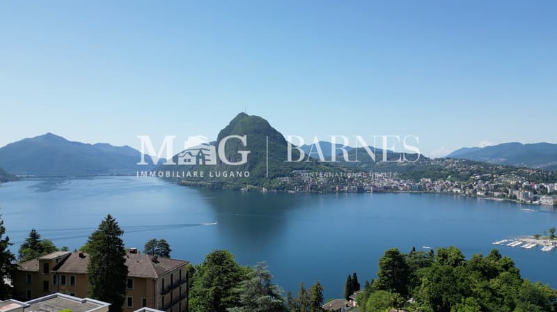 Lugano, Castagnola: Villa moderna con piscina e vista lago (2)