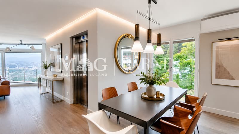 Lugano, Castagnola: Villa moderna con piscina e vista lago (6)