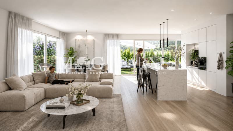 Collina d'Oro: Nuovo appartamento 4.5 locali con giardino privato (1)