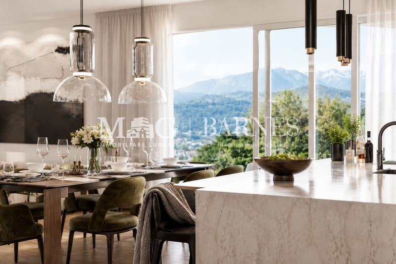 Collina d'Oro: Attico 4.5 locali con terrazzo in nuova residenza (4)