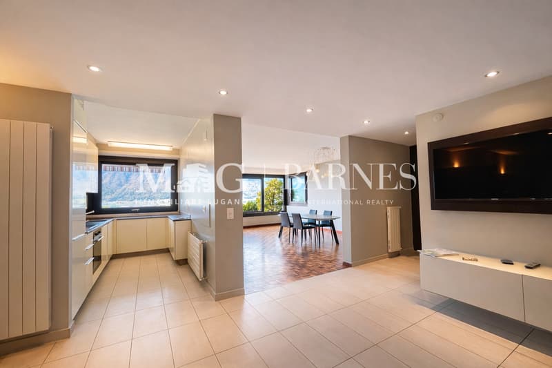 Bissone: Appartamento 4.5 locali, giardino, box, vista lago (5)