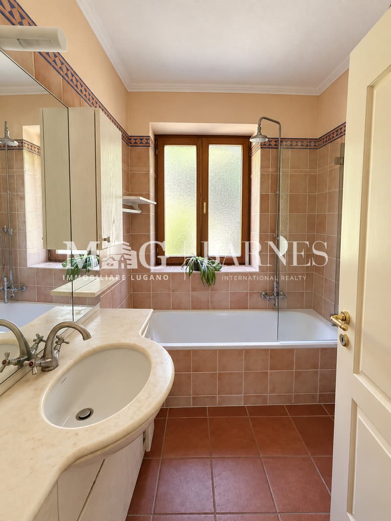 Appartamento 3.5 locali a Ruvigliana con terrazza vista lago di Lugano (12)