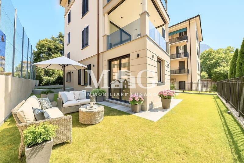 Lugano Centro: Appartamento 4.5 locali con giardino vicino al lago (2)