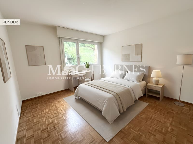 Camera letto 1 - render / Chambre 1 - rendu / Schlafzimmer 1 - Rendering / Bedroom 1 - rendering