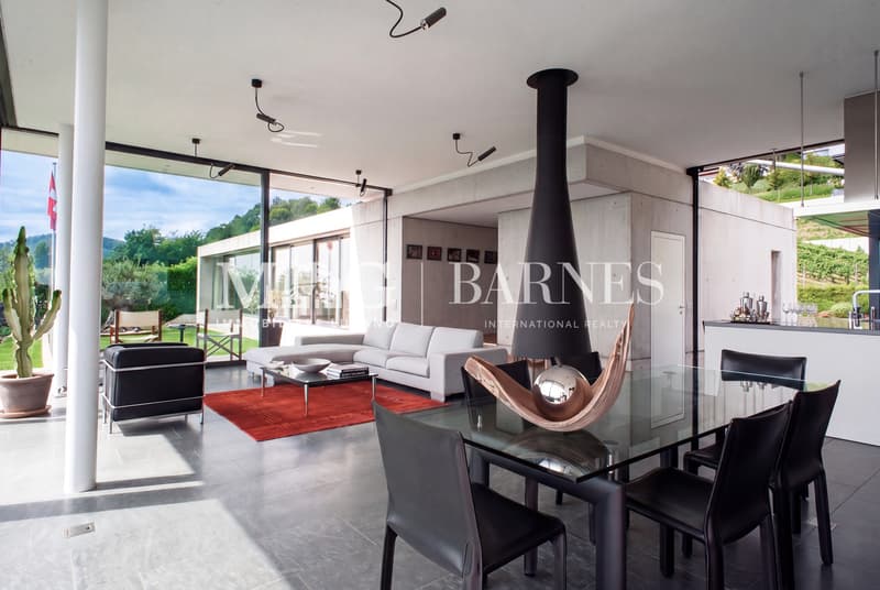 Lugano, Cademario: Villa moderna con giardino e piscina (5)