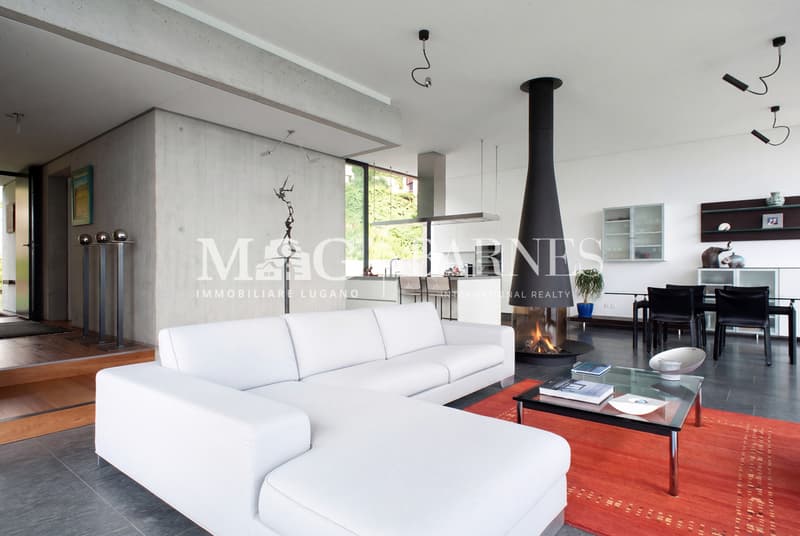 Lugano, Cademario: Villa moderna con giardino e piscina (6)