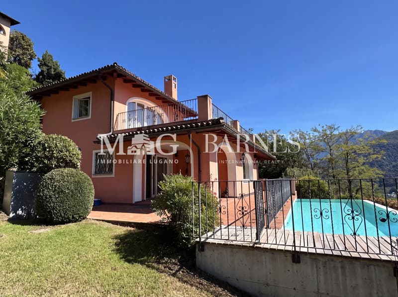 VILLA SIGNORILE con super Vista Lago Lugano (6)