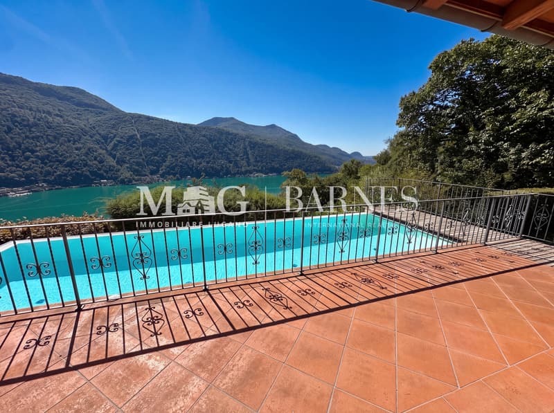VILLA SIGNORILE con super Vista Lago Lugano (2)