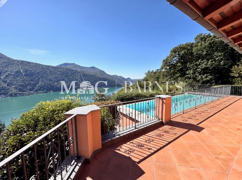 VILLA SIGNORILE con super Vista Lago Lugano (5)
