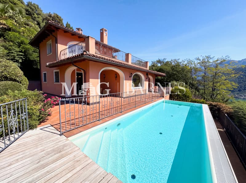 VILLA SIGNORILE con super Vista Lago Lugano (1)